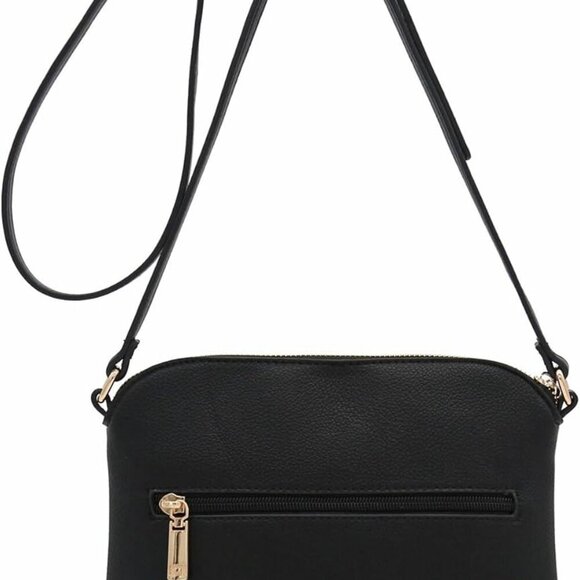 Chevron Quilted Medium Crossbody Bag with Tassel Accent - Picture 5 of 7